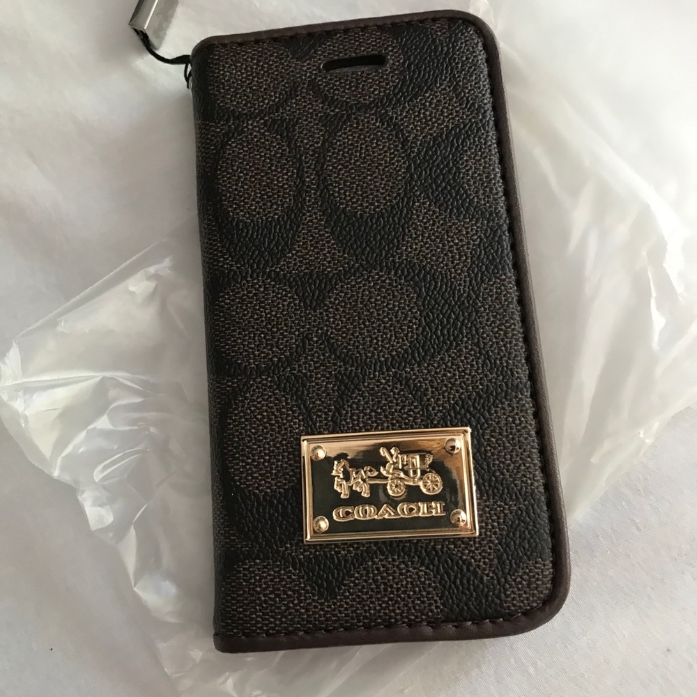 IPhone 7 coach wallet case NWOT.